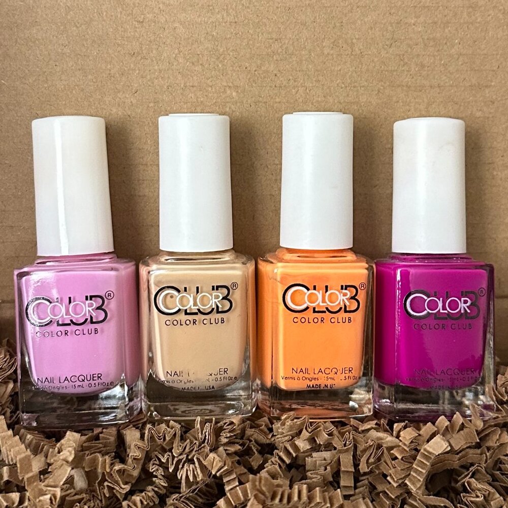 Set of 4 Color Club Pinks and Oranges